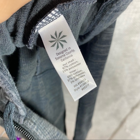 Athleta Tiger Terry grey cinched waist hoodie size S - Picture 10 of 12